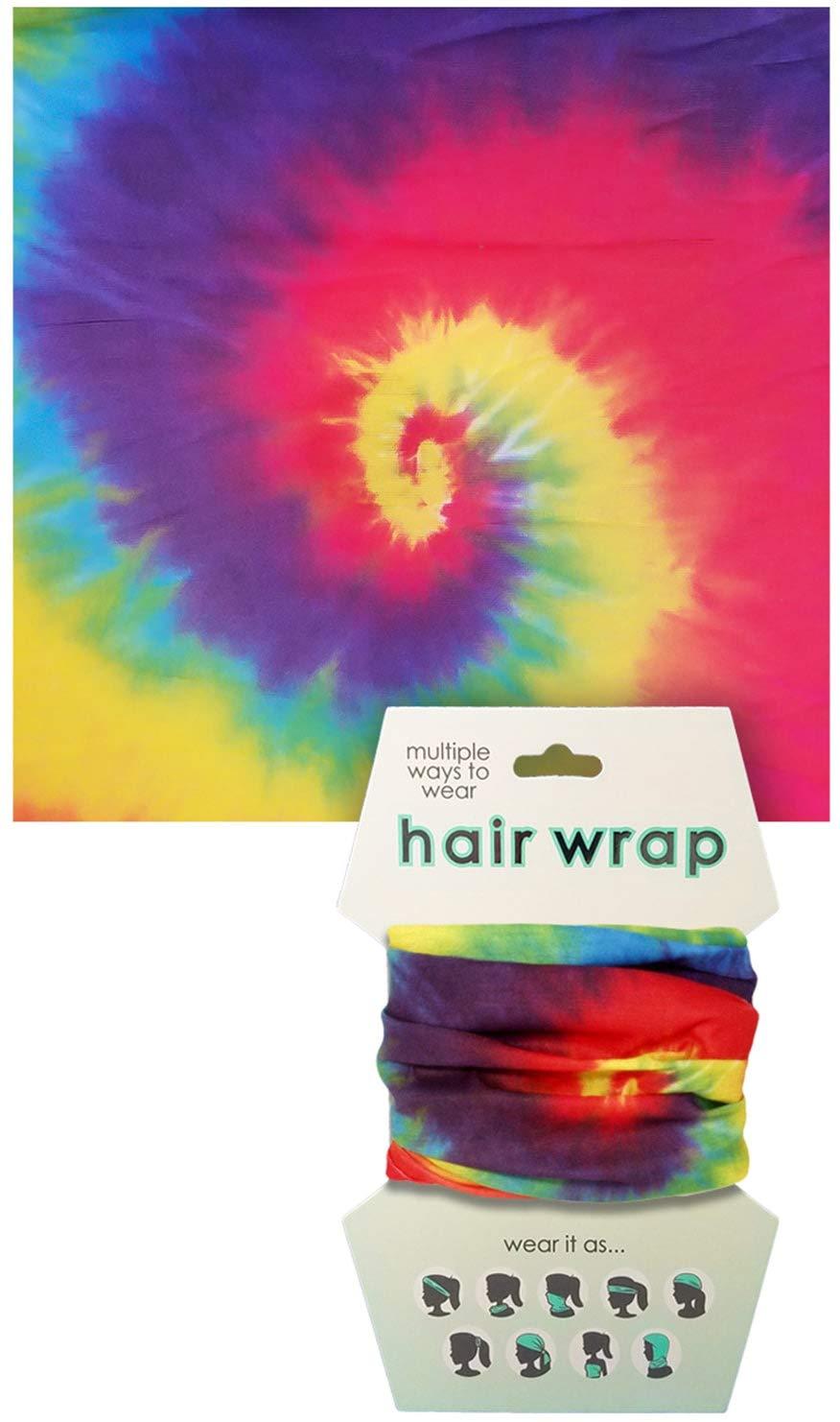 image:imageSpoontiques Music Hair Wrap Multifunctional Bandanna Headband Hair Tie Gaiter and ScarfTie Dye