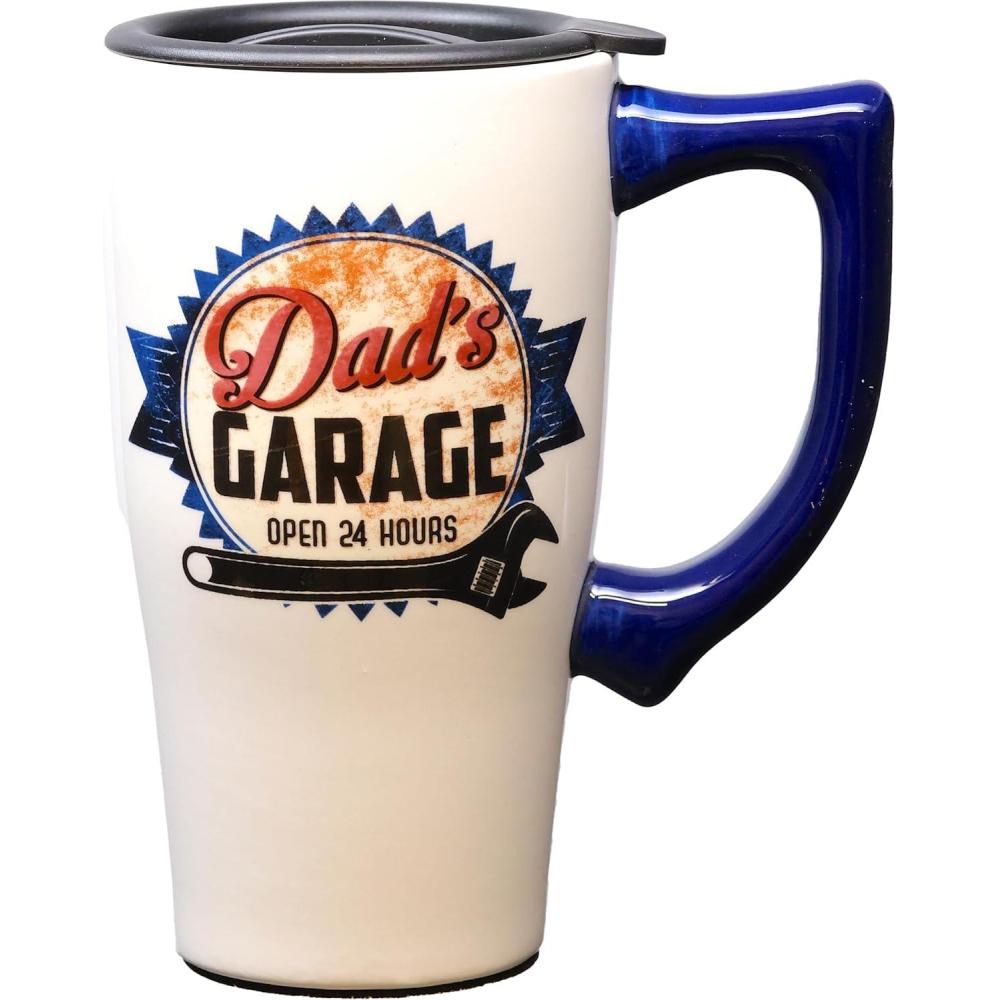 image:imageSpoontiques Ceramic Travel Mugs Best Mom Ever Cup Hot or Cold Beverages Gift for Coffee LoversOffWhite