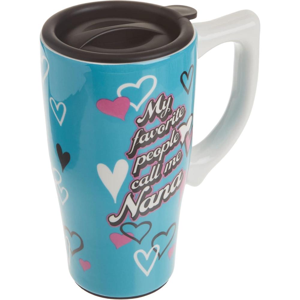 image:imageSpoontiques Ceramic Travel Mugs Best Mom Ever Cup Hot or Cold Beverages Gift for Coffee LoversTeal