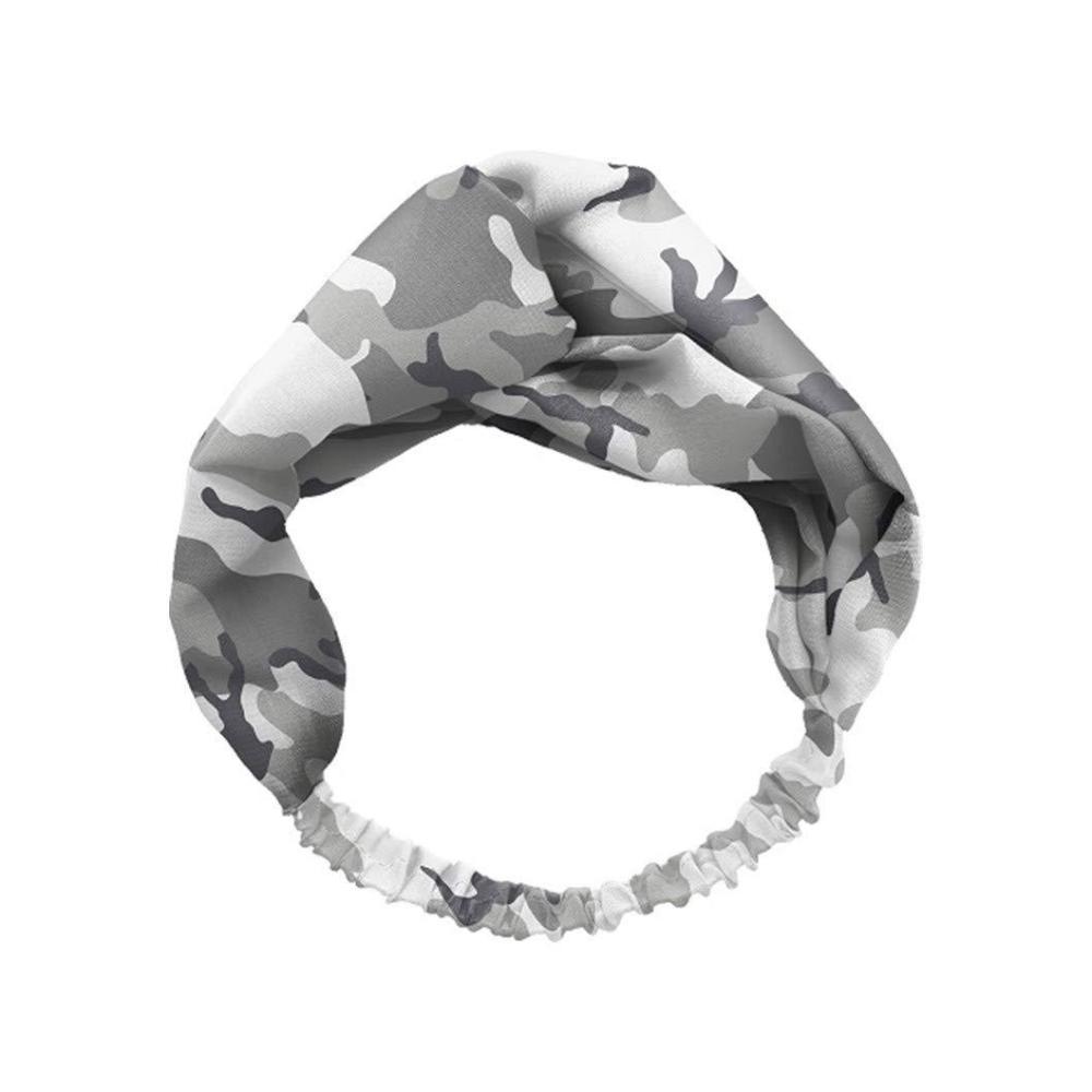 image:imageSpoontiques Headband Printed Fabric Hair Bands Knotted Hair Band for Everyday Use Harry Potter Crest one size 20304Grey Camo