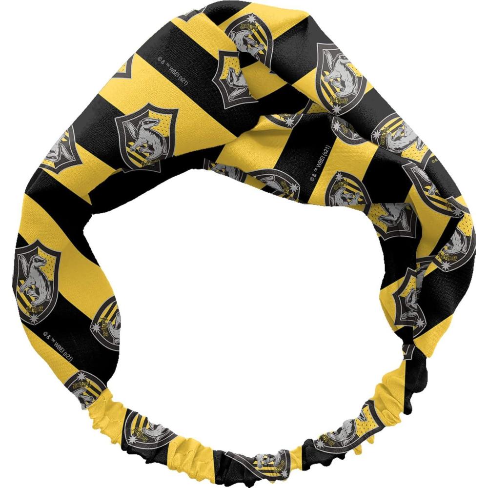 image:imageSpoontiques Headband Printed Fabric Hair Bands Knotted Hair Band for Everyday Use Harry Potter Crest one size 20304Hufflepuff