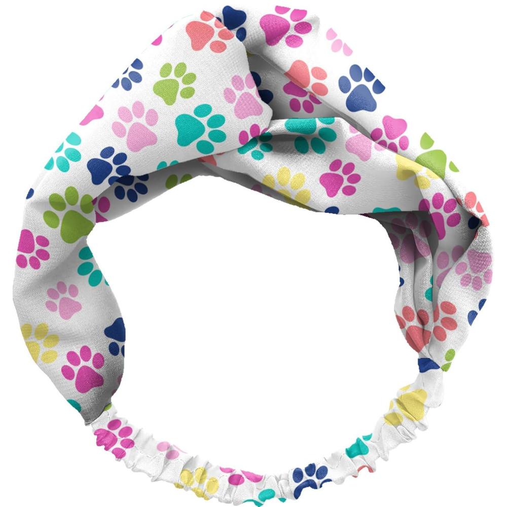 image:imageSpoontiques Headband Printed Fabric Hair Bands Knotted Hair Band for Everyday Use Harry Potter Crest one size 20304Pawprints