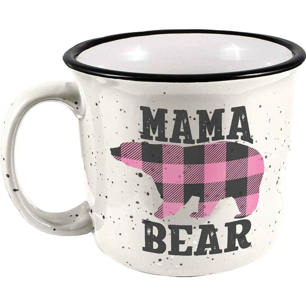 image:imageSpoontiques Mama Bear Camper Mug Cute Ceramic Campfire Mug Great for Outdoor Lovers Backpackers Adventurers Friends amp Family Gifts