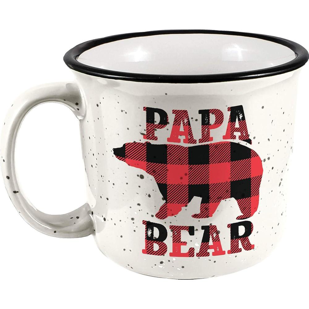 image:imageSpoontiques Papa Bear Camper Mug Cute Ceramic Campfire Mug Great for Outdoor Lovers Backpackers Adventurers Friends amp Family Gifts