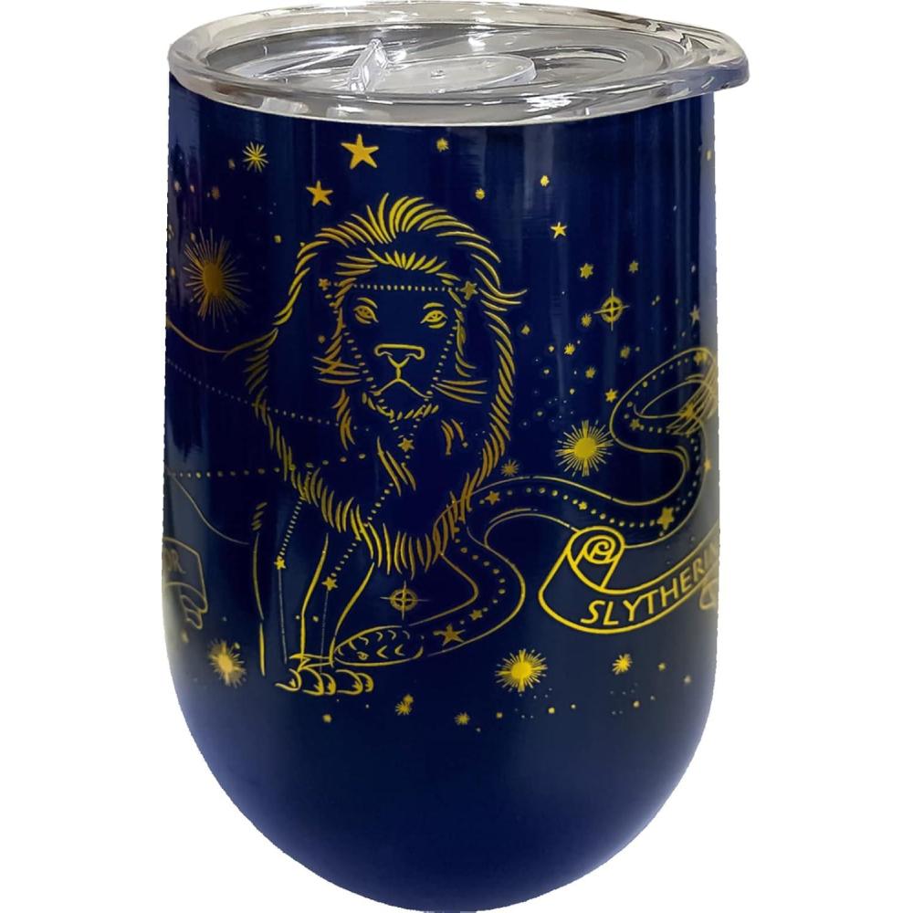 image:imageSpoontiques Harry Potter Stainless Steel Wine Tumbler 16 Oz Double Wall Insulated Drink Cup with Lid for Travel HogwartsConstellations