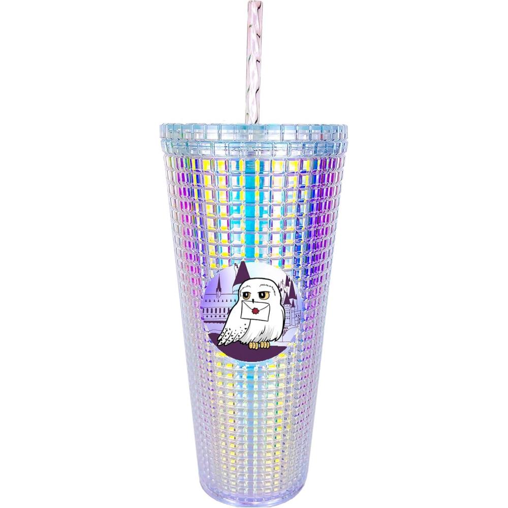 image:imageSpoontiques Holiday Diamond Tumbler 20oz  Textured Cup wStaw Double Wall Insulated BPA Free  A Christmas StoryHedwig