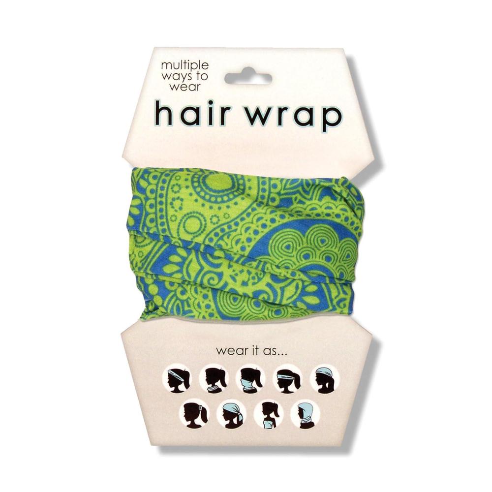 image:imageSpoontiques Music Hair Wrap  Multifunctional Bandanna Headband Hair Tie Gaiter and ScarfBlueGreen