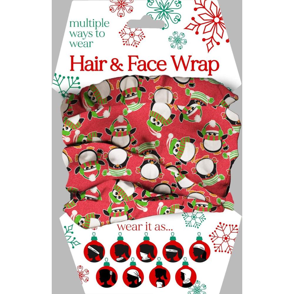 image:imageSpoontiques Music Hair Wrap Multifunctional Bandanna Headband Hair Tie Gaiter and ScarfPenguins