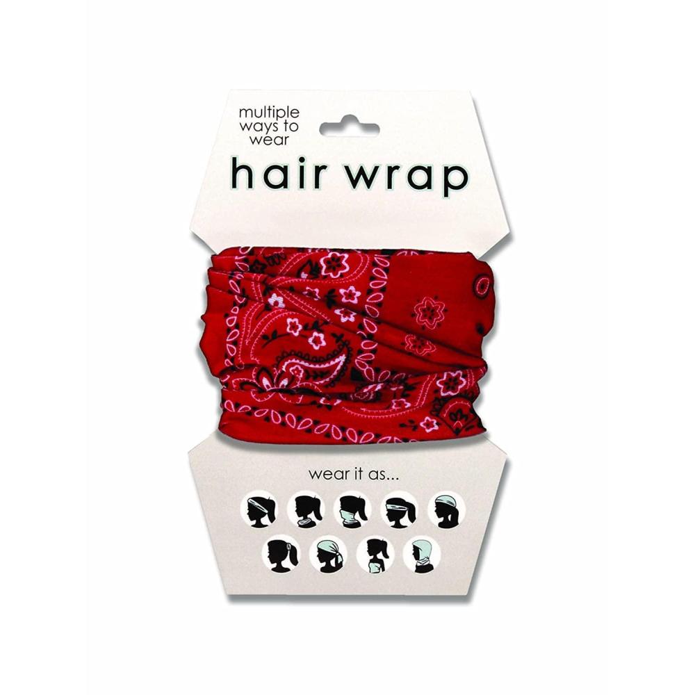 image:imageSpoontiques Music Hair Wrap Multifunctional Bandanna Headband Hair Tie Gaiter and ScarfRed