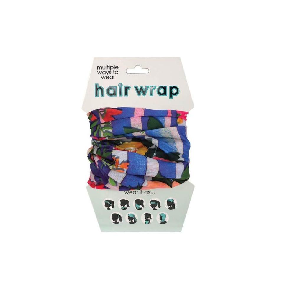 image:imageSpoontiques Music Hair Wrap  Multifunctional Bandanna Headband Hair Tie Gaiter and ScarfStriped Floral