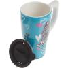 Spoontiques – Ceramic Travel Mugs – Best Mom Ever Cup – Hot or Cold Beverages – Gift for Coffee Lovers(Teal)