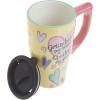 Spoontiques – Ceramic Travel Mugs – Grandma Cup – Hot or Cold Beverages – Gift for Coffee Lovers