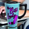 Spoontiques – Ceramic Travel Mugs – You Are My Sunshine Cup – Hot or Cold Beverages – Gift for Coffee Lovers(Happy Birthday)