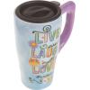 Spoontiques – Ceramic Travel Mugs – You Are My Sunshine Cup – Hot or Cold Beverages – Gift for Coffee Lovers(Live Laugh Love)