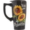 Spoontiques – Ceramic Travel Mugs – You Are My Sunshine Cup – Hot or Cold Beverages – Gift for Coffee Lovers(You are My Sunshine)