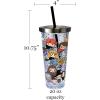 Spoontiques – Harry Potter Tumbler – Cartoon Glitter Cup with Straw – 20 oz – Acrylic – Multi