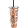Spoontiques – Harry Potter Tumbler – Solemnly Swear Glitter Cup with Straw – 20 oz – Acrylic – Multicolored