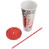 Spoontiques Acrylic Foil Cup with Straw, 20oz – Metallic Locking, Double Wall Insulated, BPA Free – Elvis(Betty Boop)