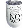 Spoontiques Harry Potter Stainless Steel Wine Tumbler, 16 Oz – Double Wall Insulated Drink Cup with Lid for Travel – Hogwarts(Mischief Managed)