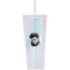 Spoontiques Holiday Diamond Tumbler, 20oz – Textured Cup w/Staw, Double Wall Insulated, BPA Free – A Christmas Story(Elvis Presley)