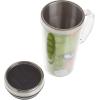 Spoontiques Insulated Travel Mug, 14oz – Double Wall Stainless & Acrylic Drink Cup with Twist Top Lid & Handle – Scooby Doo(Marvin the Martian)