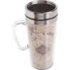 Spoontiques Insulated Travel Mug, 14oz – Double Wall Stainless & Acrylic Drink Cup with Twist Top Lid & Handle – Scooby Doo(Off-White)