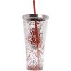 Spoontiques Love Glitter Cup Tumbler with Stainless Steel Lid and Straw – 20 oz – Acrylic – Multicolored(Teacher)