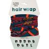 Spoontiques Music Hair Wrap – Multifunctional Bandanna, Headband, Hair Tie, Gaiter, and Scarf(Dark Tribal)