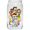 Spoontiques Wonder Woman Glass Set – 2 Unique Glasses Per Set in Colorful Decorative Gift Box – 16oz – 5 1/4″ Tall(Peanuts)
