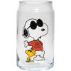 Spoontiques Wonder Woman Glass Set – 2 Unique Glasses Per Set in Colorful Decorative Gift Box – 16oz – 5 1/4″ Tall(Peanuts)