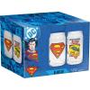 Spoontiques Wonder Woman Glass Set – 2 Unique Glasses Per Set in Colorful Decorative Gift Box – 16oz – 5 1/4″ Tall(Superman)