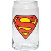 Spoontiques Wonder Woman Glass Set – 2 Unique Glasses Per Set in Colorful Decorative Gift Box – 16oz – 5 1/4″ Tall(Superman)