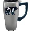 Spoontiques – Ceramic Travel Mugs – Best Mom Ever Cup – Hot or Cold Beverages – Gift for Coffee Lovers(Gray)