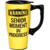 Spoontiques – Ceramic Travel Mugs – Best Mom Ever Cup – Hot or Cold Beverages – Gift for Coffee Lovers(Yellow)