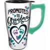 Spoontiques – Ceramic Travel Mugs – Promoted To Grandma Cup – Hot or Cold Beverages – Gift for Coffee Lovers