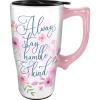 Spoontiques – Ceramic Travel Mugs – You Are My Sunshine Cup – Hot or Cold Beverages – Gift for Coffee Lovers(Humble and Kind)