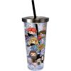 Spoontiques – Harry Potter Tumbler – Cartoon Glitter Cup with Straw – 20 oz – Acrylic – Multi