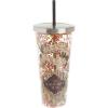 Spoontiques – Harry Potter Tumbler – Solemnly Swear Glitter Cup with Straw – 20 oz – Acrylic – Multicolored
