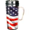Spoontiques – Insulated Travel Mugs – Acrylic and Stainless Steel Drink Cup – American Flag