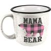 Spoontiques – Mama Bear Camper Mug – Cute Ceramic Campfire Mug – Great for Outdoor Lovers, Backpackers, Adventurers – Friends & Family Gifts