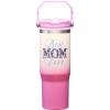 Spoontiques Best Mom Ever 30oz Stainless Steel Water Bottle – 10″ Tall, Twist Off Lid & Carrying Handle – Stainless Steel Outer Wall & Acrylic Inner Wall