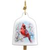 Spoontiques Elvis Garden Bell – Decorative Ceramic Bell for Yard and Garden Decoration, Indoor and Outdoor Décor(Cardinal)