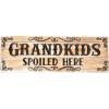 Spoontiques Grandkids Spoiled Here Desk Sign, Brown, 2.75 diameter x 1 Width x 7.75 Height inches