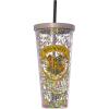 Spoontiques Hogwarts Glitter Cup w/Straw