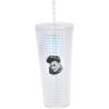 Spoontiques Holiday Diamond Tumbler, 20oz – Textured Cup w/Staw, Double Wall Insulated, BPA Free – A Christmas Story(Elvis Presley)