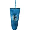 Spoontiques Holiday Diamond Tumbler, 20oz – Textured Cup w/Staw, Double Wall Insulated, BPA Free – A Christmas Story(Ravenclaw)