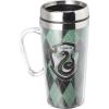 Spoontiques Insulated Travel Mug, 14oz – Double Wall Stainless & Acrylic Drink Cup with Twist Top Lid & Handle – Scooby Doo(Green)