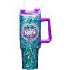 Spoontiques Nurse 40oz Acrylic Travel Mug – Double Wall Acrylic with Sliding Lock Travel Lid and Straw – 11″ Tall