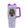 Spoontiques Oz 40oz Acrylic Travel Mug – Double Wall Acrylic with Sliding Lock Travel Lid and Straw – 11″ Tall(Hogwarts)