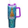 Spoontiques Oz 40oz Acrylic Travel Mug – Double Wall Acrylic with Sliding Lock Travel Lid and Straw – 11″ Tall(Scooby Doo)